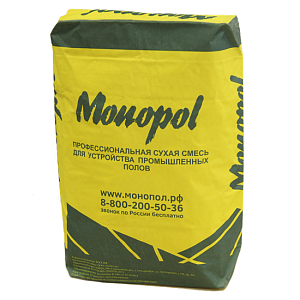 Monopol Hard 40S безыскровый самовыравнивающийся пол, финишное покрытие (цвет: серый; фасовка: 20 кг)