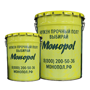 Monopol Epoxy 5M эпоксидный наливной пол (цвет: серый RAL 7040; фасовка: 25 кг)