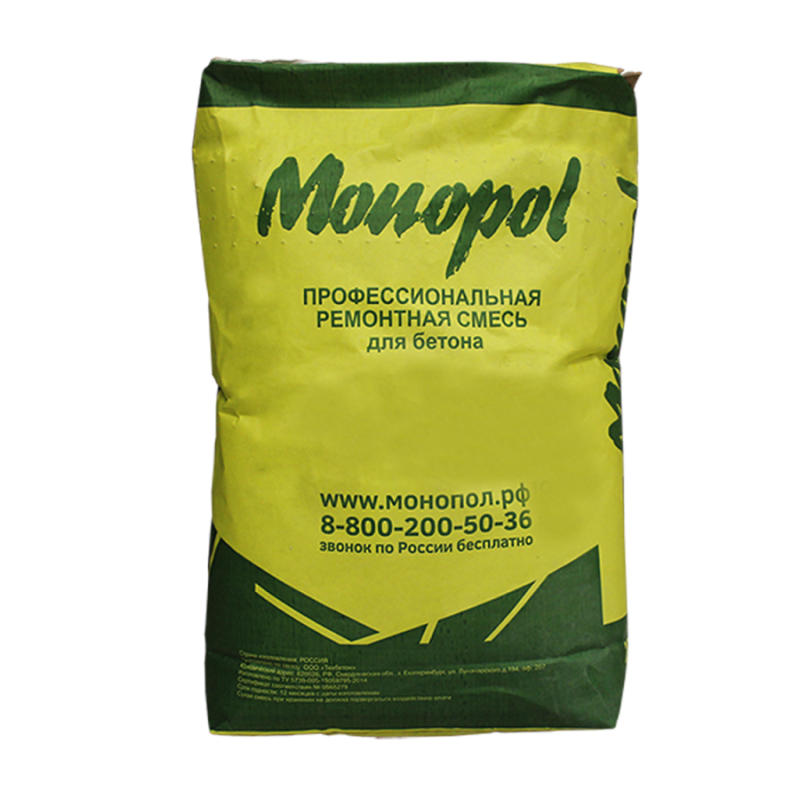 Monopol BR 400 тиксотропная сухая смесь (цвет: серый; фасовка: 25 кг)