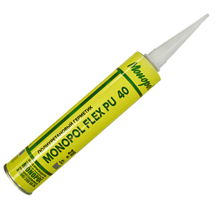 Monopol FLEX PU 40 полиуретановый герметик (цвет: серый; фасовка: 310 мл)