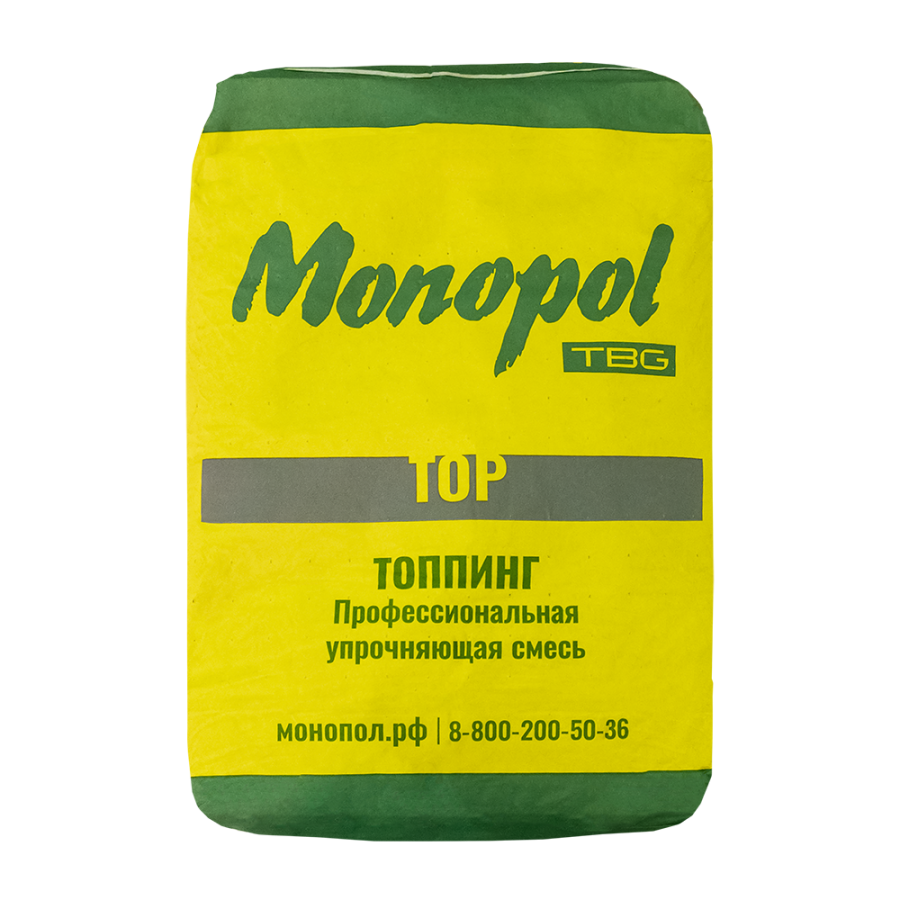 Monopol TOP WD (wet to dry) модифицированный топпинг из минерального наполнителя для бетона (цвет: натуральный; фасовка: 25 кг)
