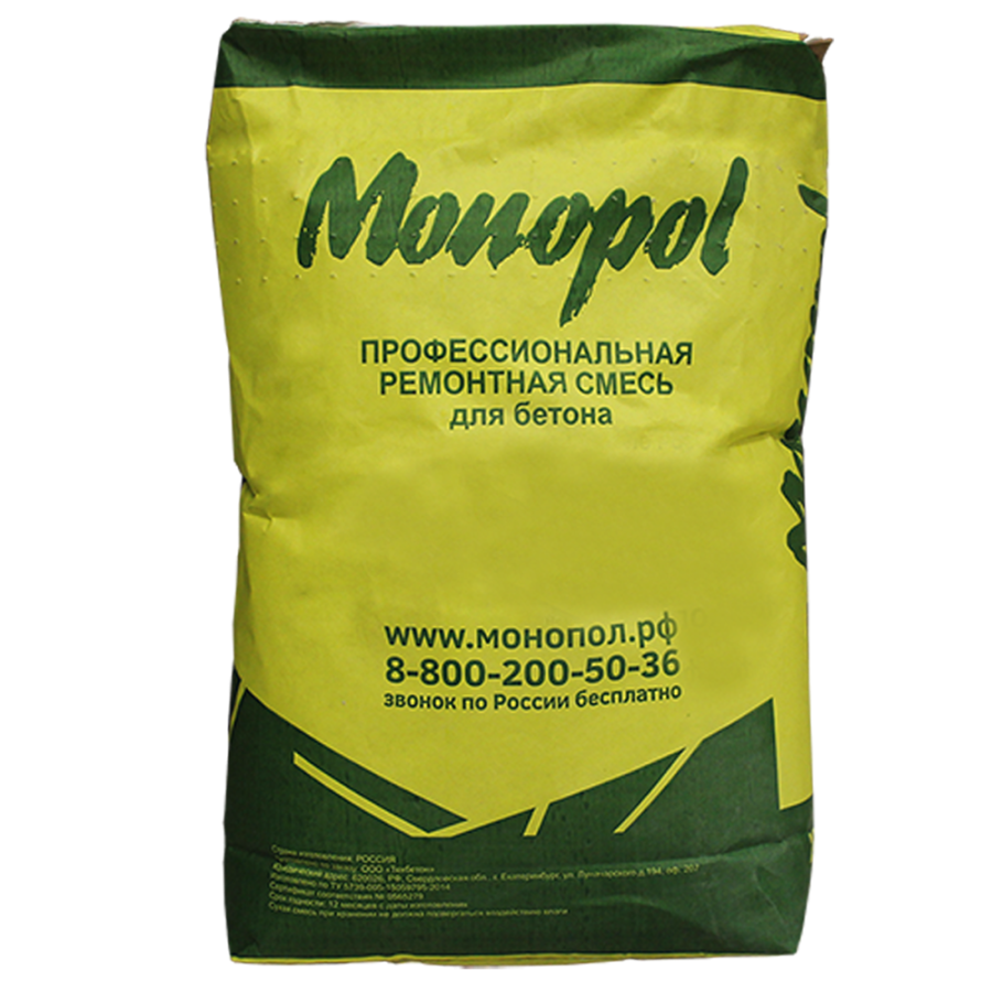 Monopol BR 400М ремонтная тиксотропная сухая смесь для низких температур (цвет: серый; фасовка: 25 кг)