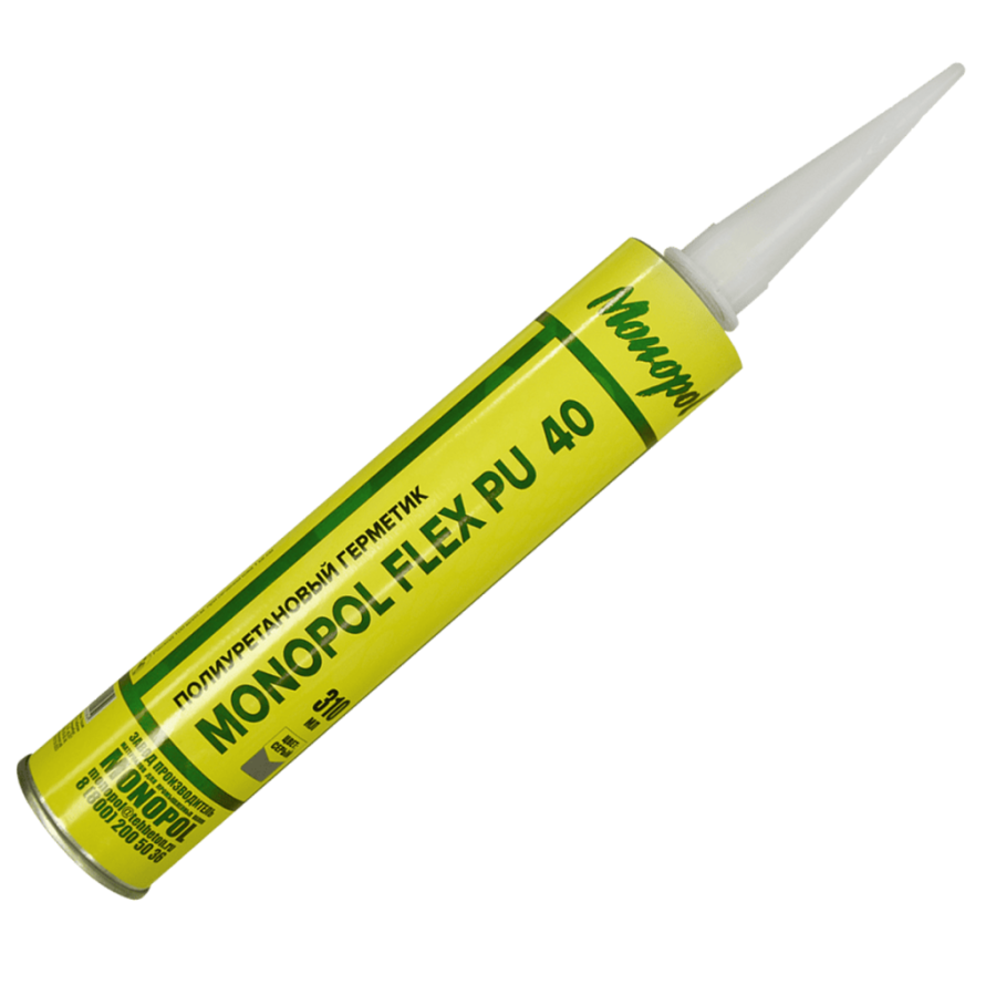 Monopol FLEX PU 40 полиуретановый герметик (цвет: серый; фасовка: 310 мл)
